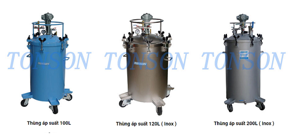 Thùng áp suất Tonson 100L, 120L và 200L